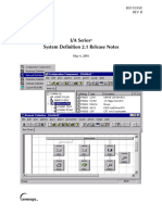 I/A Series System Definition 2.1 Release Notes: B0193XW Rev B