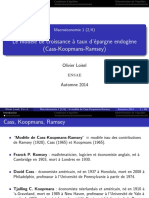 Le Modèle de Croissance À Taux D Épargne Endogène (Cass-Koopmans-Ramsey)