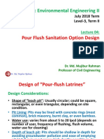 EWC 333: Environmental Engineering II: Pour Flush Sanitation Option Design