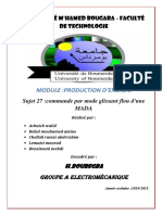 Commande Par Mode Glissant Flou D'une MADA-converti