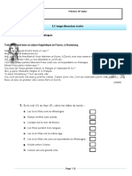 7°ano - Contrôle N°2 - Se Présenter Et Présenter Quelqu'un - Version A