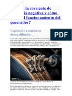 Qué Es La Corriente de Secuencia Negativa y Cómo Afecta El Funcionamiento Del Generador