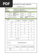 Flakiness Index of Coarse Aggregate: Test Data