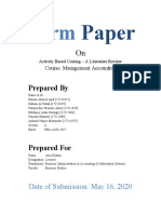 ManagementAccounting (TermPaper)