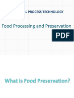 Chemical Process Technology: Food Processing and Preservation