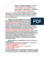 Controles Detectivos e Controles Preventivos