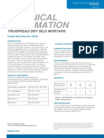 Technical Information: Truspread Dry Silo Mortars