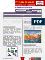 SEMANA 32 - CONTAMINACIÓN AMBIENTAL (2do CIENCIA Y TECNOLOGÍA)