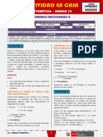 SEMANA 32 - NÚMEROS RACIONALES II (5to MATEMÁTICA)