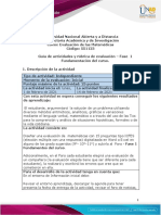 Guia de Actividades y Rúbrica de Evaluación - Fase 1 Fundamentación Del Curso.