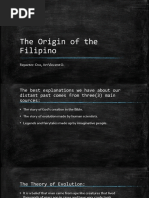 The Origin of The Filipino