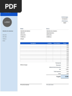 Plantilla Recibo Frontera