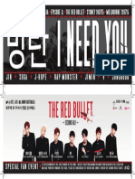 BTS Fan Banner The Red Bullet 2015