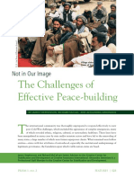 The Challenges of Effective Peace-Building: Not in Our Image