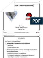 Postgresql Concurrency Issues: Tom Lane Red Hat Database Group Red Hat, Inc