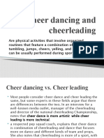 Cheer Dancing and Cheerleading