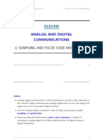 Analog and Digital Communications: 4. Sampling and Pulse Code Modulation