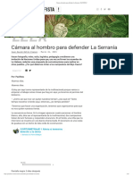 Cámara Al Hombro para Defender La Serranía - ¡PACIFISTA!