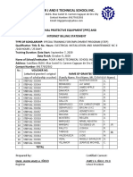 Four J and E Technical School Inc.: Personal Protective Equipment (Ppe) and Internet Billing Statement