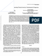 An Inventory For Measuring Clinical Anxiety: Psychometric Properties