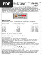 Innova Micro Ohm Meter