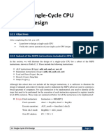 COE301 Lab 12 Single Cycle CPU Design