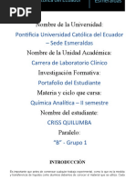 Portafolio de Quimica Analitica - CRISS QUILUMBA 19