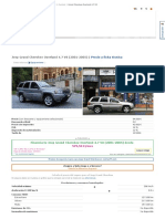 Jeep Grand Cherokee Overland 4.7 V8 (2001-2005) - Precio y Ficha Técnica