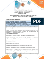 Guia de Actividades y Rúbrica de Evaluación - Fase 2 - Ensayo - Identificar y Justificar Problema