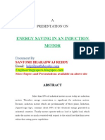 Energy Saving in Induction Motors