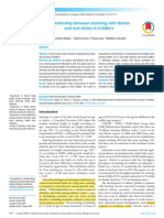 Relationship Between Stunting With Dental and Oral Status in Toddlers