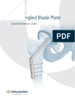 130º Angled Blade Plate: Quick Reference Chart