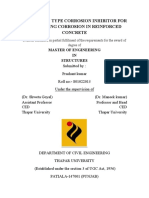 Migratory Type Corrosion Inhibitor For Preventing Corrosion in Reinforced Concrete