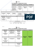 GRADE 10 THR SEM 1EXAM Timetable 2019-2020 Final (14 - 10-19)