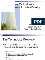 Recent Technological Developments in Indian Banking: Vepa Kamesam Deputy Governor Reserve Bank of India