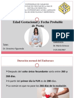 Edad Gestacional y FPP