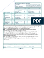 Site Inspection Template