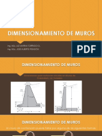 Dimensionamiento de Muros