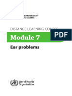 Ear Problems: Distance Learning Course