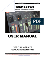 Voicemeeter UserManualR4.Docx - Voicemeeter UserManual