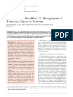 The Pediatric Mandible II. Management of Traumatic Injury or Fracture