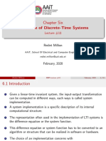 Chapter Six Realization of Discrete-Time Systems: Lecture #10