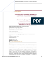 Caracterización de Los Modelos Pedagógicos y Su Pertinencia en Una Educación Contable Crítica