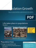 Population Growth: SC.912.L.17.5 Analyze How Population Size Is Determined by Births, Deaths, Immigration