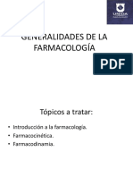 1 CLASE Generalidades de La Farmacología