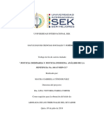 Justicia Ordinaria y Justicia Indígena. Analisís de La Sentencia No. 101-17-Sep-Cc