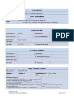 Assessment 2 Cluster SITXMGT001, SITXMGT002 Performance