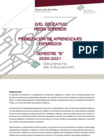 Aprendizajes Fundamentales Esperados 2do, 4to 6to Sem C.F.B Ems