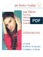 Booklet Ana Vidovic - Guitar Recital