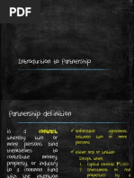 Lecture 2 Partnership Formation